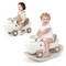 Costway Convertible Rocking Horse & Sliding Car with Detachable Balance Board Dark Gray/White
